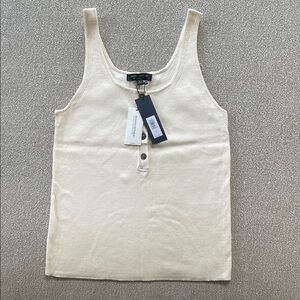 Banana Republic Cream Sleeveless Top, NWT